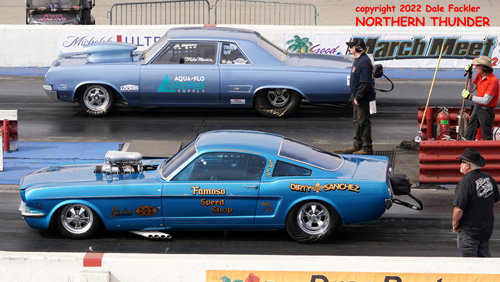 Randy Winkle - 'Dirty Sanchez' (near lane) vs Mike Munoz (far lane) - 
B/Gas